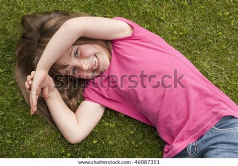 Little Girl 5 Years Old Laying Stock Photo 46087351 | Shutterstock