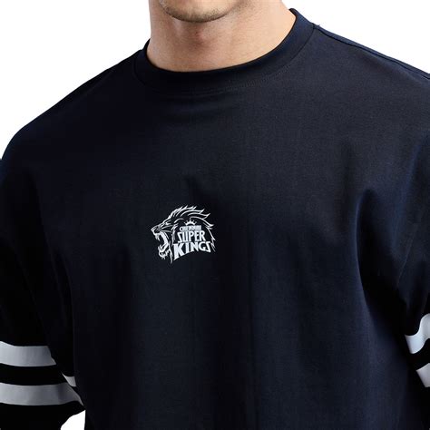 Official CSK Merch - Black Thala Men's Oversized T-shirt – Boldfit