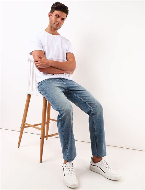 Buy Regular Fit Stretch Jeans at Marks & Spencer