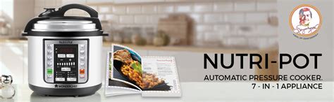 Wonderchef Nutri-Pot 3L | Smart Pressure Cooker for Cooking ...