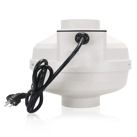 4 inch 260 CFM Radon Mitigation System Inline Duct Fan, IP67 Waterproof ...