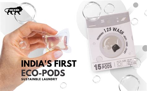 FRESHENGO 123Wash Laundry Liquid Detergent Eco Pods for Washing Machine ...