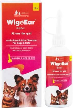 Wiggles WigoEar Dog Ear Cleaner Cleaning Solution Cat, 100ml -Pet Yeast ...