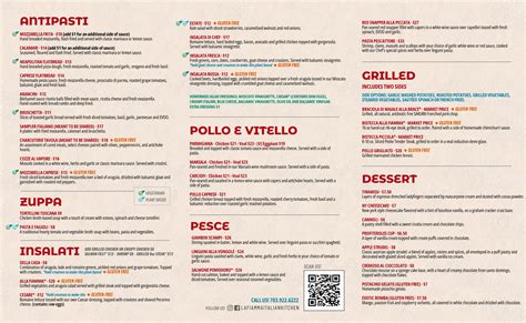 CARRY-OUT MENU – La Fiamma Italian Kitchen