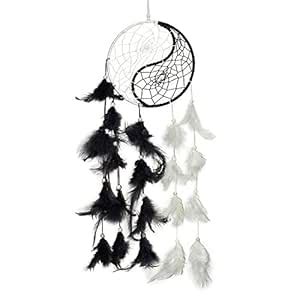 SWS [White+Black] Dream Catcher Wall Hanging - Attract Positive Dreams ...