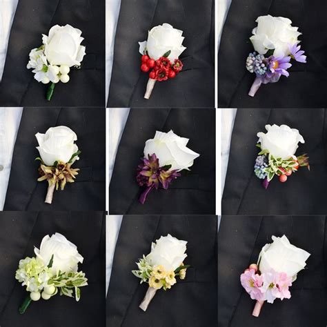 Rose Lapel Pin Handmade Silk Rose Boutonniere Corsage - Customizable ...