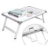 Qualimate Multi Purpose Foldable Laptop Writing Bed Breakfast Tray ...