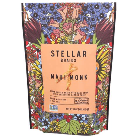 Stellar Snacks Maui Monk, Pretzel Braids