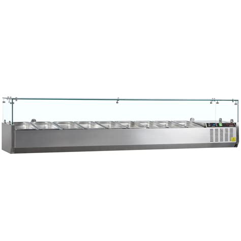 Tefcold Opzetkoelvitrine | G-LINE | 9x 1/3 GN | +2°C/+8°C ...