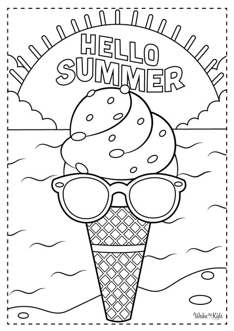 Ice Cream Coloring Pages 的图像结果