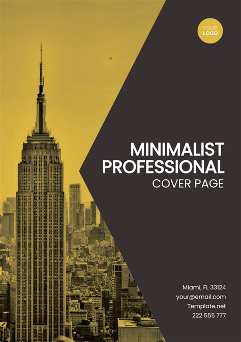 Simple Cover Page Template 的图像结果