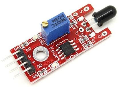 electroncomponents Fire Sensor Module - IR Arduino Fire Detector ...