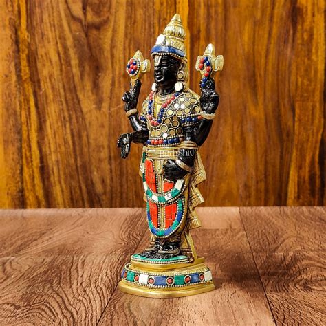 Brass Superfine Tirupati Balaji Idol 9 Inch | Budhshiv.com