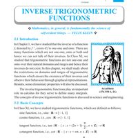 NCERT Textbook: Inverse Trigonometric Functions - Mathematics (Maths ...