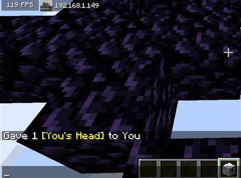 Image result for Command to Get Your Head in Minecraft Java