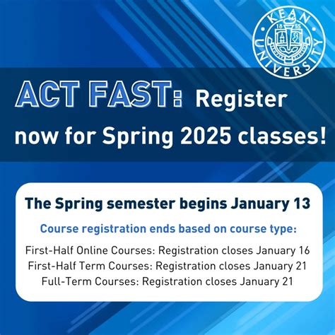 Kean University Office of the Registrar | Get ready for the start of ...