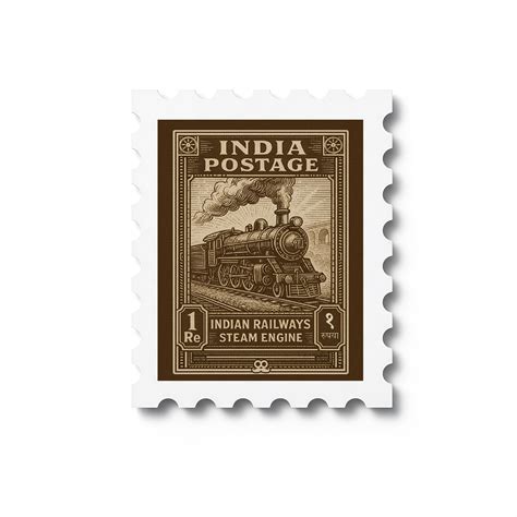 Indian Railways - Stamp Magnet – MOOCH DESIGN STUDIO LLP