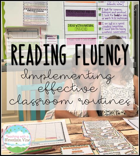 Teaching Oral Reading Fluency - Teaching with a Mountain View