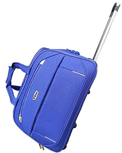 Buy Duffel Trolley Bag 60 cm Travel Duffle Bag & Travel Luggage (Blue ...
