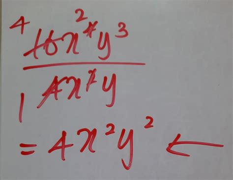 Algebraic expressions divide : 16 x⁴y³ by 4 x²y - Brainly.in