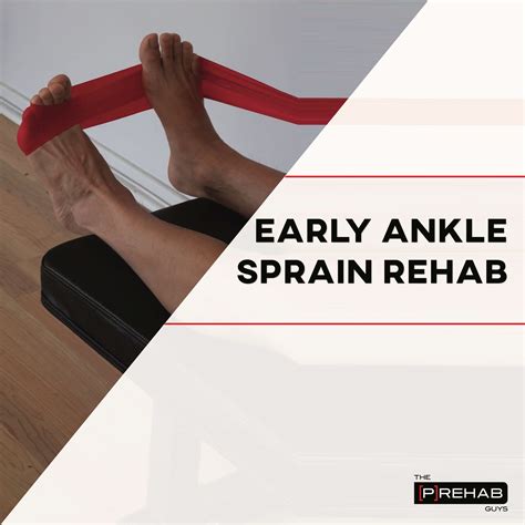 Early Ankle Sprain Rehab And Exercises | Foot/ankle