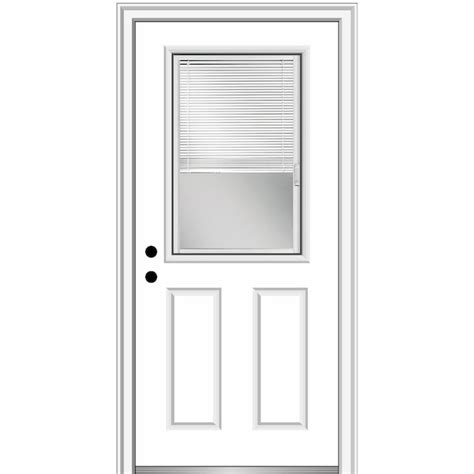 MMI DOOR 36-in x 80-in x 4-9/16-in Fiberglass Right-hand inswing Primed ...
