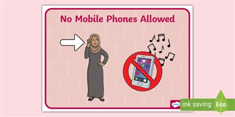 No Mobile Phones Sign | Poster Sign | Twinkl