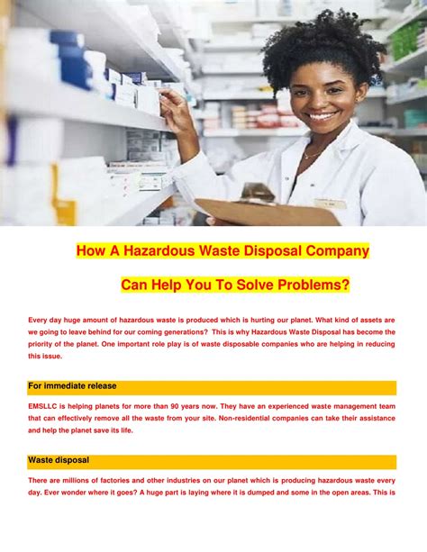 PPT - How A Hazardous Waste Disposal Company Can Help You To Solve Problems PowerPoint ...