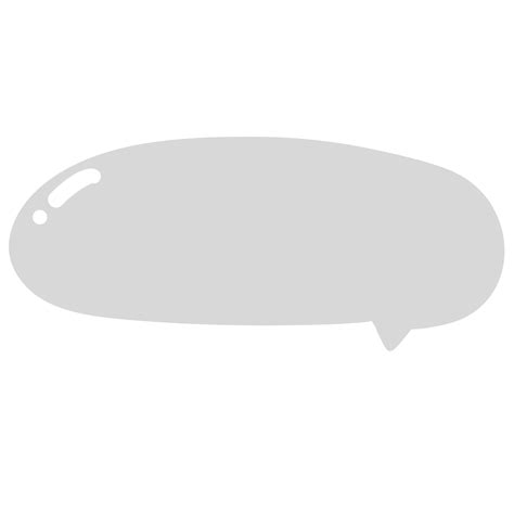 Gray speech bubble 22841588 PNG