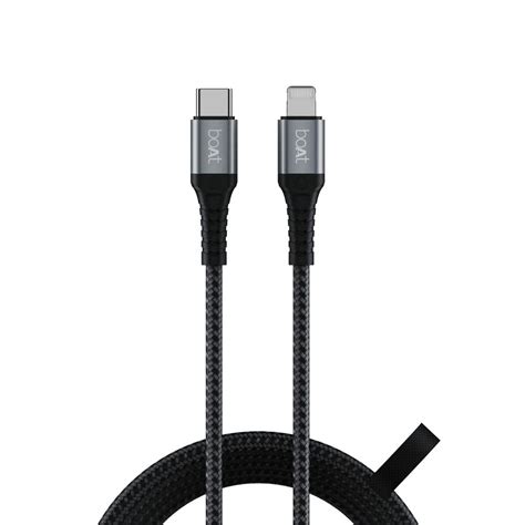 Buy boAt LTG 650 Type C Lightning Cable, 3A Fast Charging, 480 MBps ...