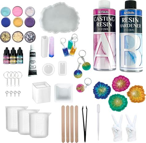 Amazon.com: ArtSkills Epoxy Resin Kit for Beginners, Clear Craft Resin ...