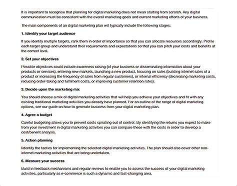 Marketing Plan Outline Example 的图像结果