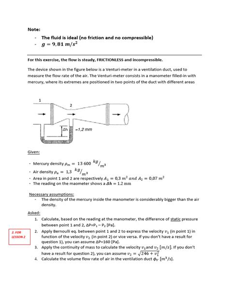 Image result for Hydrostatics Manometer Practice Problems
