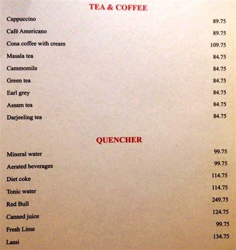 Menu of Embassy, Connaught Place (CP), New Delhi - magicpin