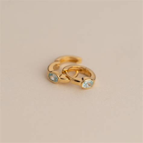 REBEKKA BLUE GOLDEN CREOL EARRING – Sisi Copenhagen