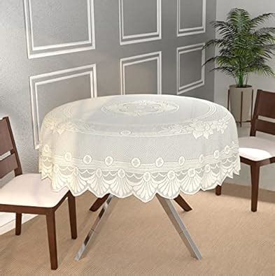 Buy BIGGER FISH 60 Inch Round Table Cover Poly Cotton Floral Elegant ...