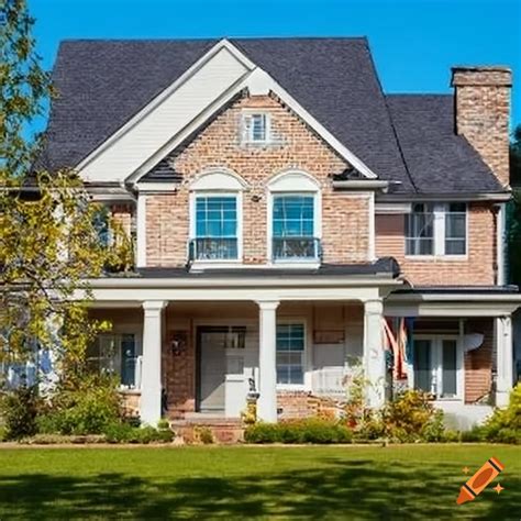 Upper middle class suburban home on Craiyon