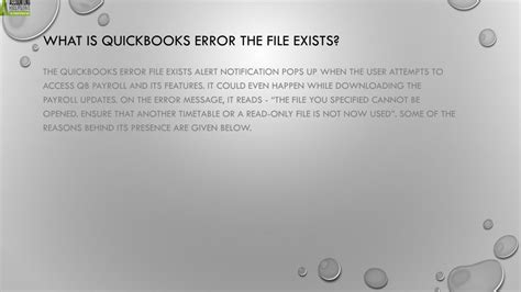 PPT - QuickBooks Error The File Exists Read the Simplest Guide Here ...