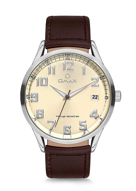 OMAX Date Analog Off White Dial Men’s Watch - VC09P35A : Amazon.in: Fashion