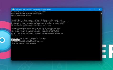 Image result for TestDisk Windows 1.0