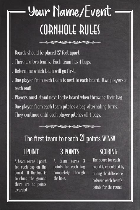 Professional Cornhole Rules at Susan Cochrane blog