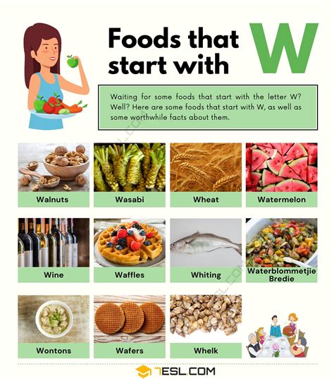 63 Foods that Start with W in English • 7ESL