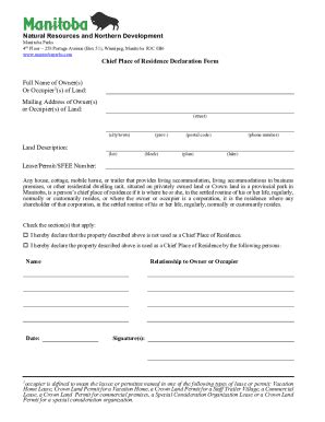 Image result for Chief Declaration Form