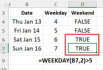 Image result for Weekend Formula Excel