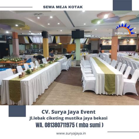 Pusat Layanan Sewa Meja Kursi Untuk Acara Bukber Area Bogor