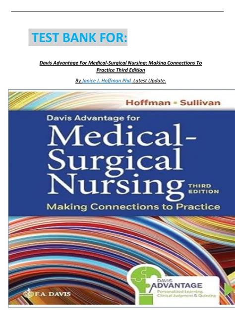 TEST BANK FOR: Davis Advantage For Medical-Surgical Nursing: Making ...