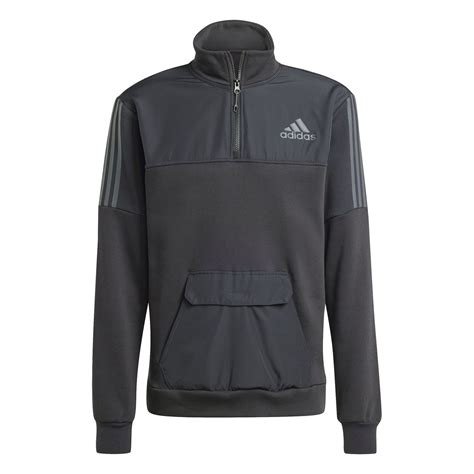 adidas | Quarter Zip Tech Track Jacket Mens | 1/4 Zip Fleece Tops ...