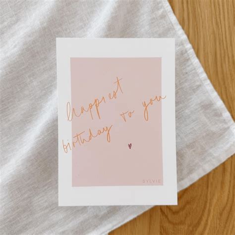 Buy Aesthetic Birthday Cards Online In India - Etsy India
