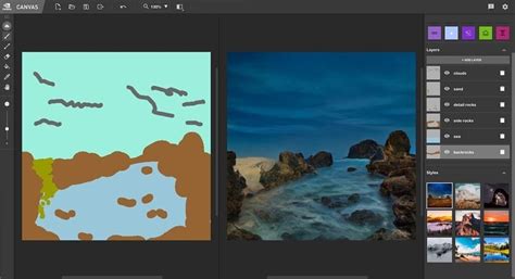 NVIDIA's Canvas app turns your doodles into photorealistic paintings