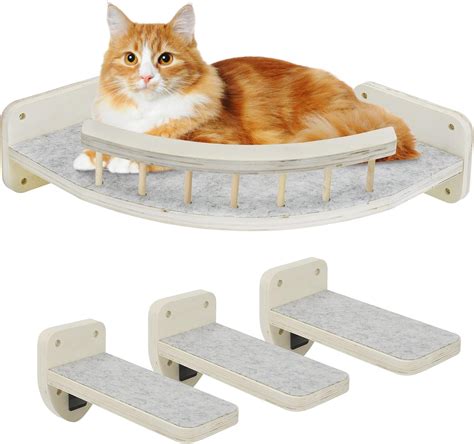 Cat Hammock Cat Wall Shelves with 3 Steps, Cat India | Ubuy